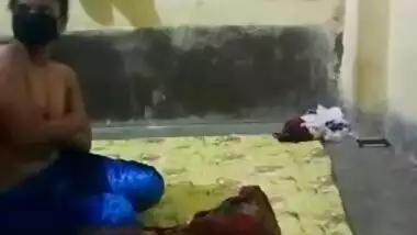 Indian female excellently poses on XXX camera being felt up by man