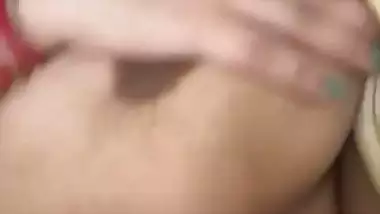 Cute wife kissing and big boobs showing update