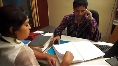 Busty Office Bhabhi Erotic Foreplay With Boss