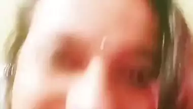 Busty aunty stripping nighty and nude show