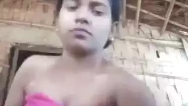 Village girl masturbating in full flow