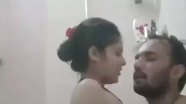 Shy Desi wife Boobs Sucking Fucked in the Shower