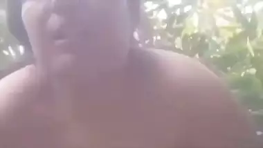 Big boob lady enjoys desi outdoor sex with a gardener
