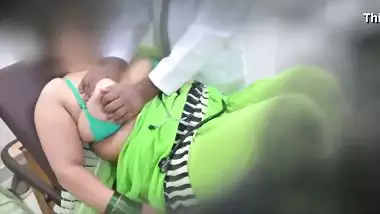 Doctor checking aunty big boobs and fingering pussy