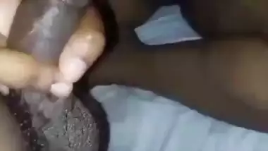 Horny girl naked sucking dick of lover in hotel room