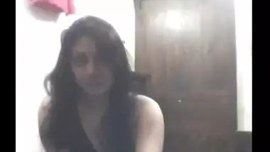 Big boobs gorgeous Bengali girl’s naked fingering