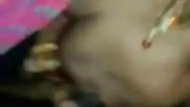 Sexy topless Tamil girl sucking cock before fucking