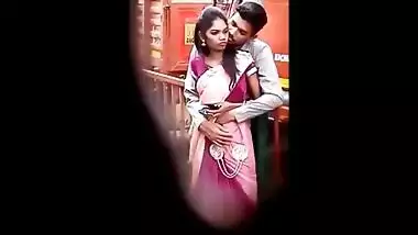 Desi lover spy romance in park