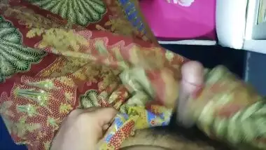 Cum on mother in law''s lungi again