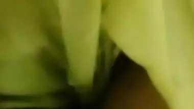 Indian aunty giving handjob to her lover