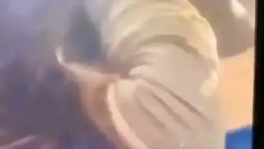 GF gives an Indian blowjob to her BF in the car