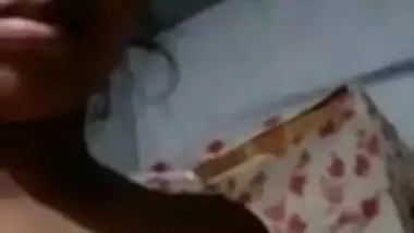 Village girl making video for lover