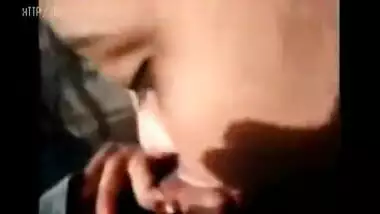 Bengali girl gives oral in a restaurant