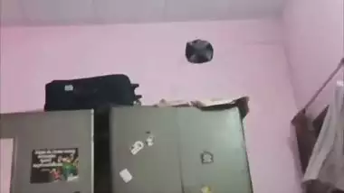 Sister changing dress caught on camera by brother