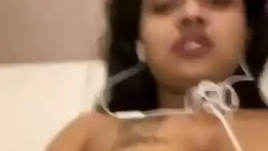 Chennai milf masturbates on video call in Telugu sex