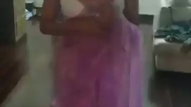 Lady strips and gives an Indian blowjob to her boss
