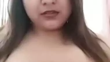 Chubby tanker maal huge boobs showing on video call