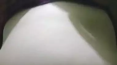 Husband massages wife boobs and sucks in foreplay clip