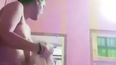 Sister after bath nude wet body showing before dressing