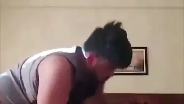 Slim Mumbai girl in doggy fucking with boyfriend