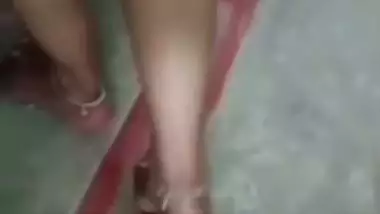 Tamil wife opening towel in front of secret lover