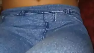 Topless sitting mature Desi beauty wife