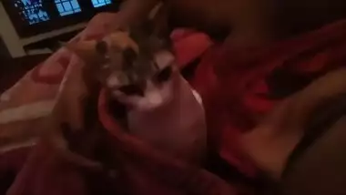 Horny Indian female is prepared for amateur porn shooting in her bed