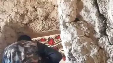 Pashto bhabhi fuck in standing position in rock house