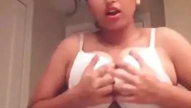 Super cute busty girl showing her big boobs on cam