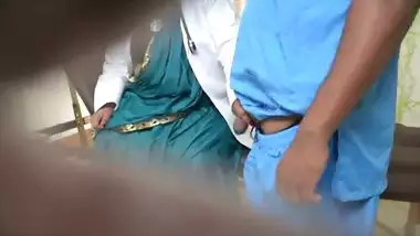 Indian Doctor having fun in clinic