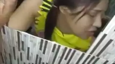 East Indian girl fucks in a bathroom in the Indian sex video