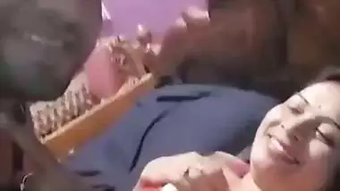 Wife wears erotic clothes and enjoys couple sex