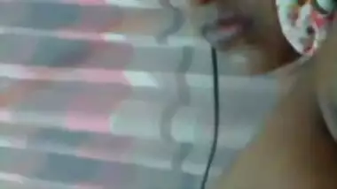 Sexy GF boobs show on live video call